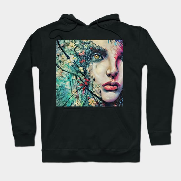 Face of the spring Hoodie by bogfl